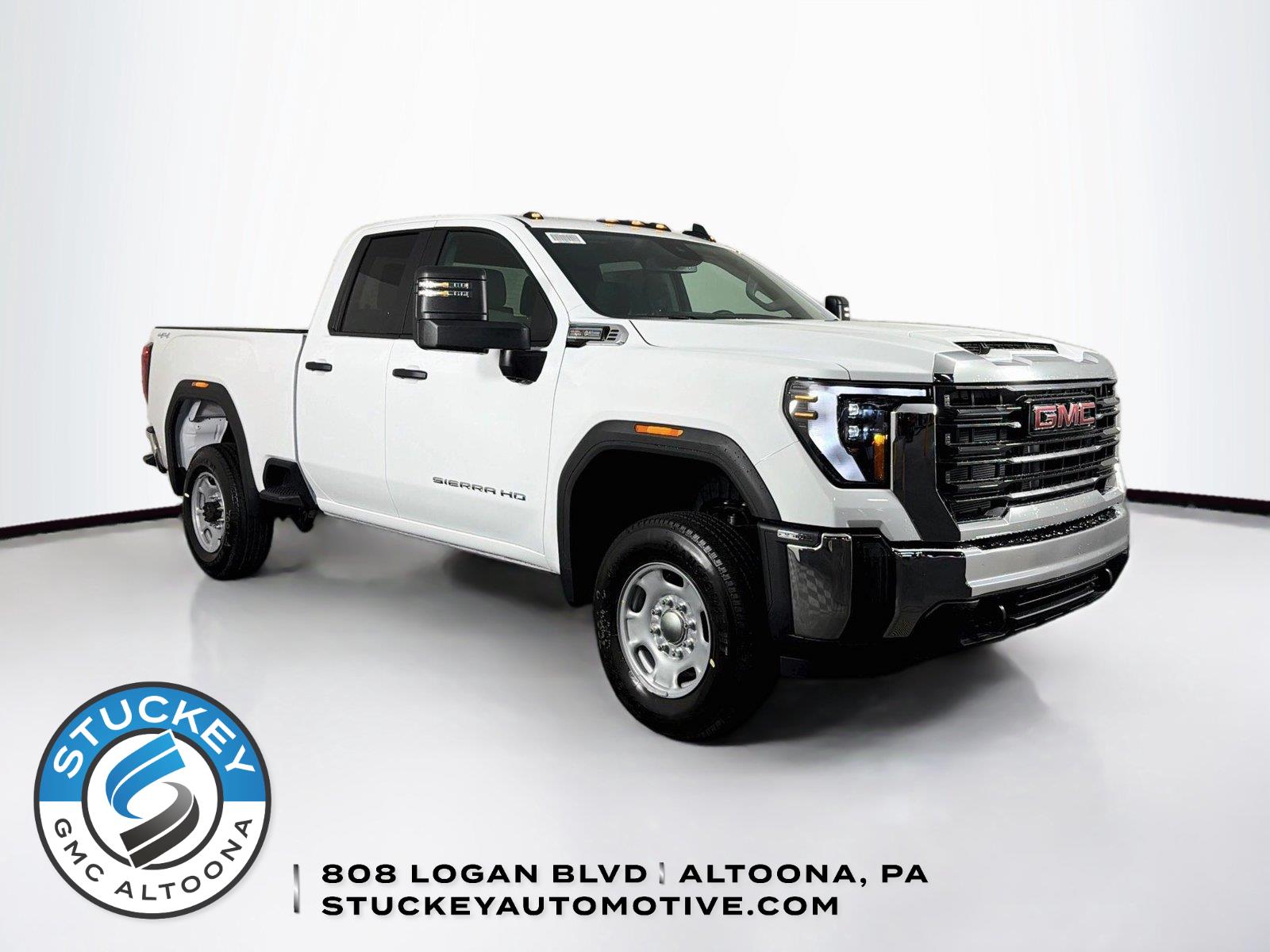 Summit White 2026 GMC Sierra 2500HD Pickup Truck Four-Wheel Drive Automatic