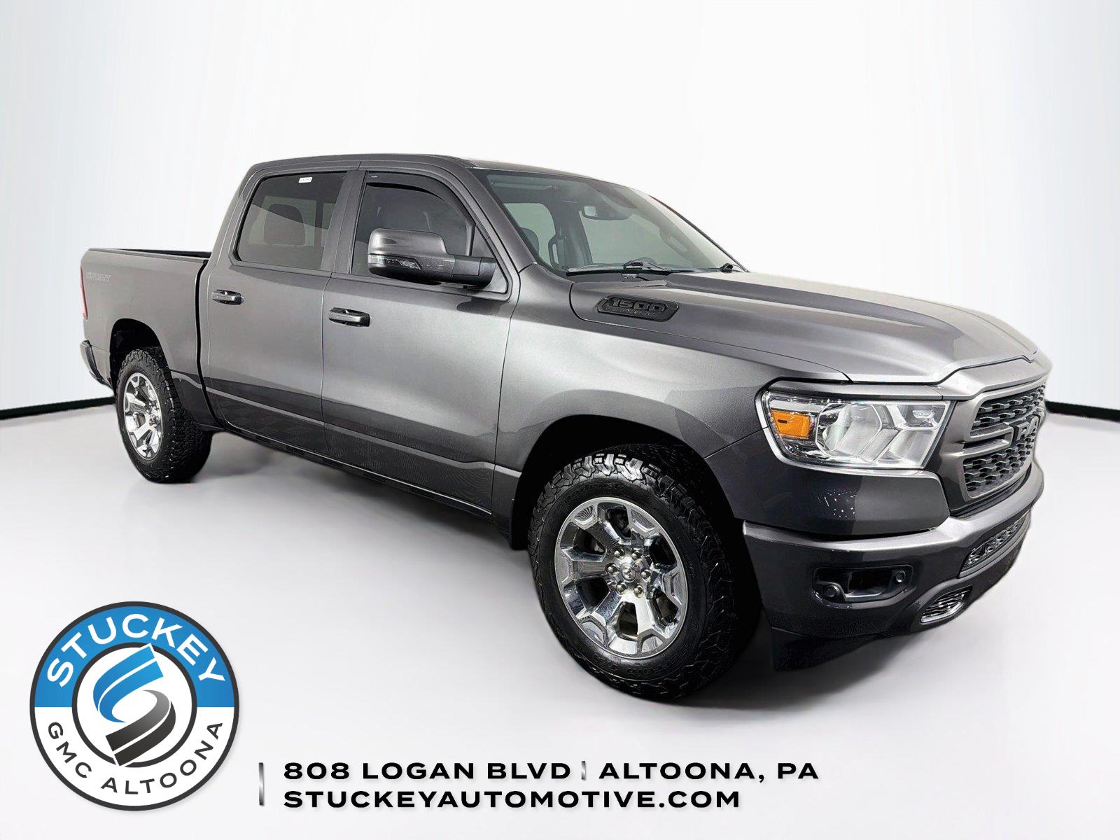 Gray (Granite Crystal Metallic Clearcoat) 2023 RAM 1500 Pickup Truck Four-Wheel Drive 8-Speed Automatic