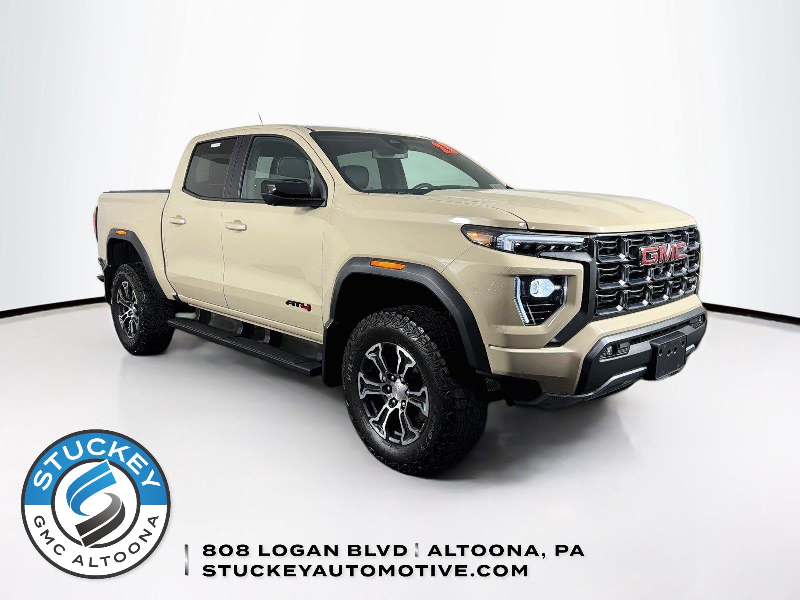 Desert Sand Metallic 2023 GMC Canyon Pickup Truck Four-Wheel Drive 8-Speed Automatic