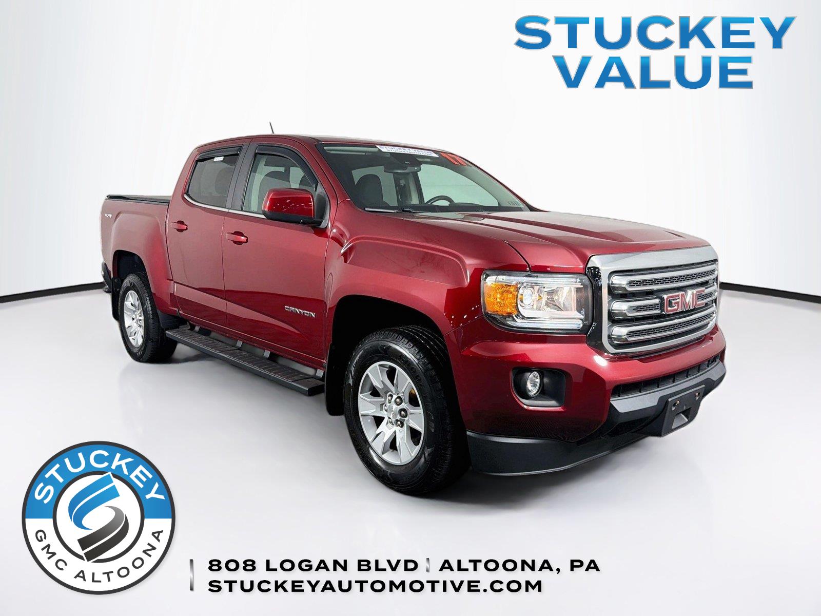 Red Quartz Tintcoat 2017 GMC Canyon Pickup Truck Four-Wheel Drive 8-Speed Automatic