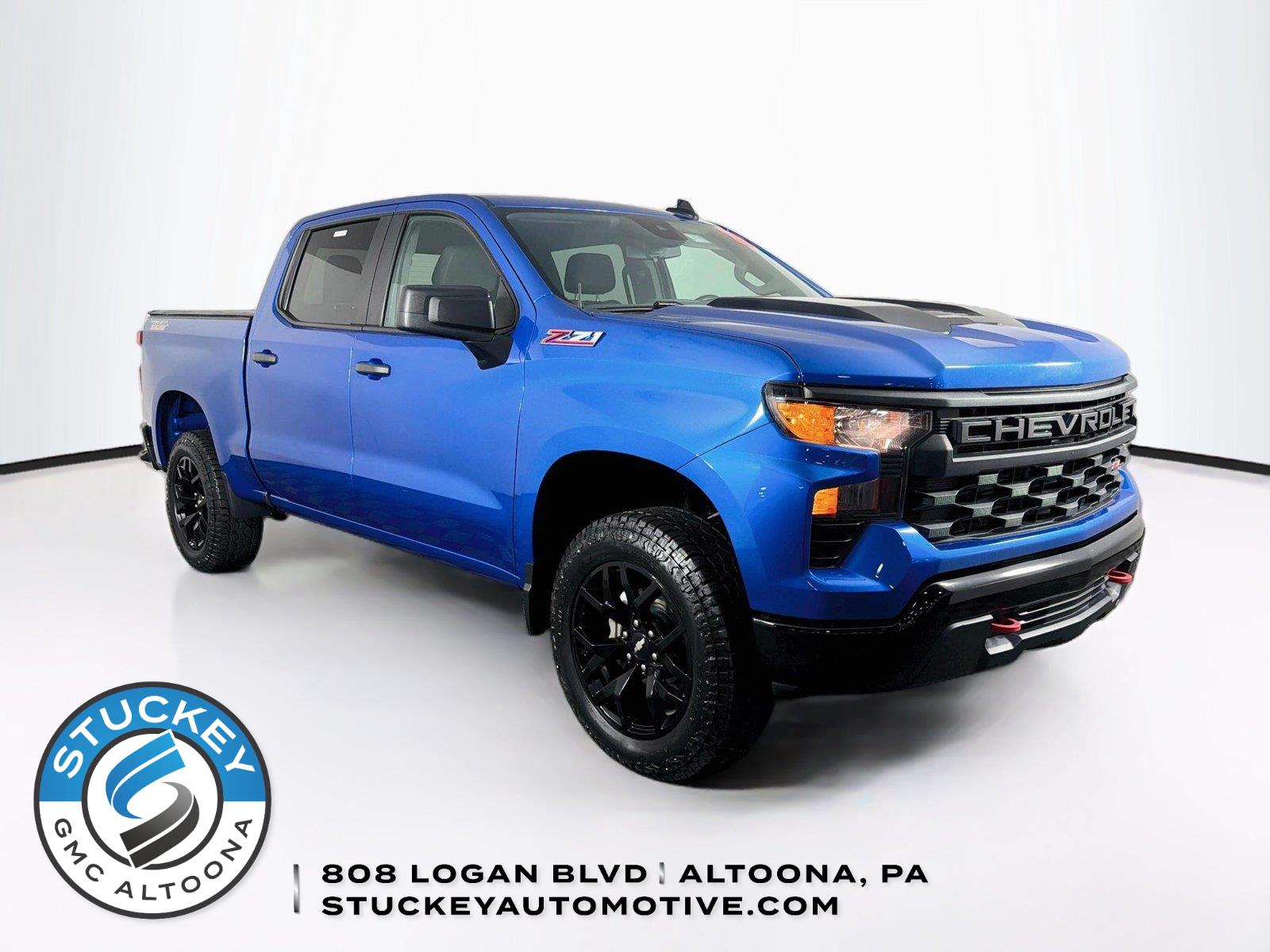 Glacier Blue Metallic 2022 Chevrolet Silverado 1500 Pickup Truck Four-Wheel Drive 8-Speed Automatic