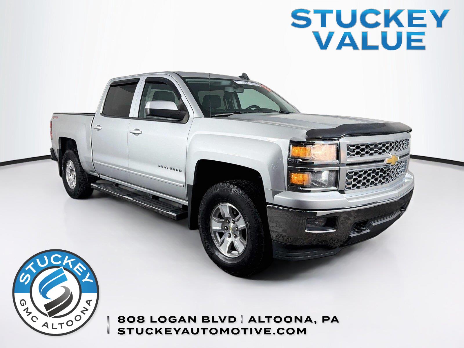 Silver Ice Metallic 2015 Chevrolet Silverado 1500 Pickup Truck Four-Wheel Drive 6-Speed Automatic