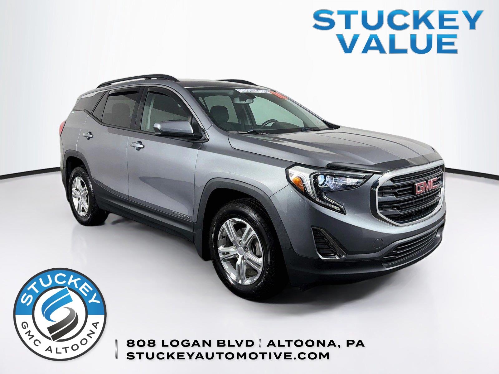 Gray (Satin Steel Metallic) 2018 GMC Terrain SUV / Crossover Four-Wheel Drive 9-Speed Automatic Overdrive