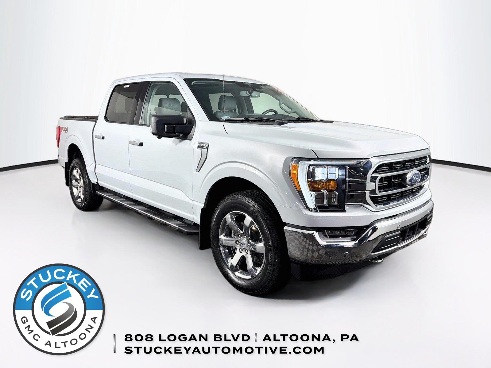Space White 2021 Ford F-150 Pickup Truck Four-Wheel Drive Automatic