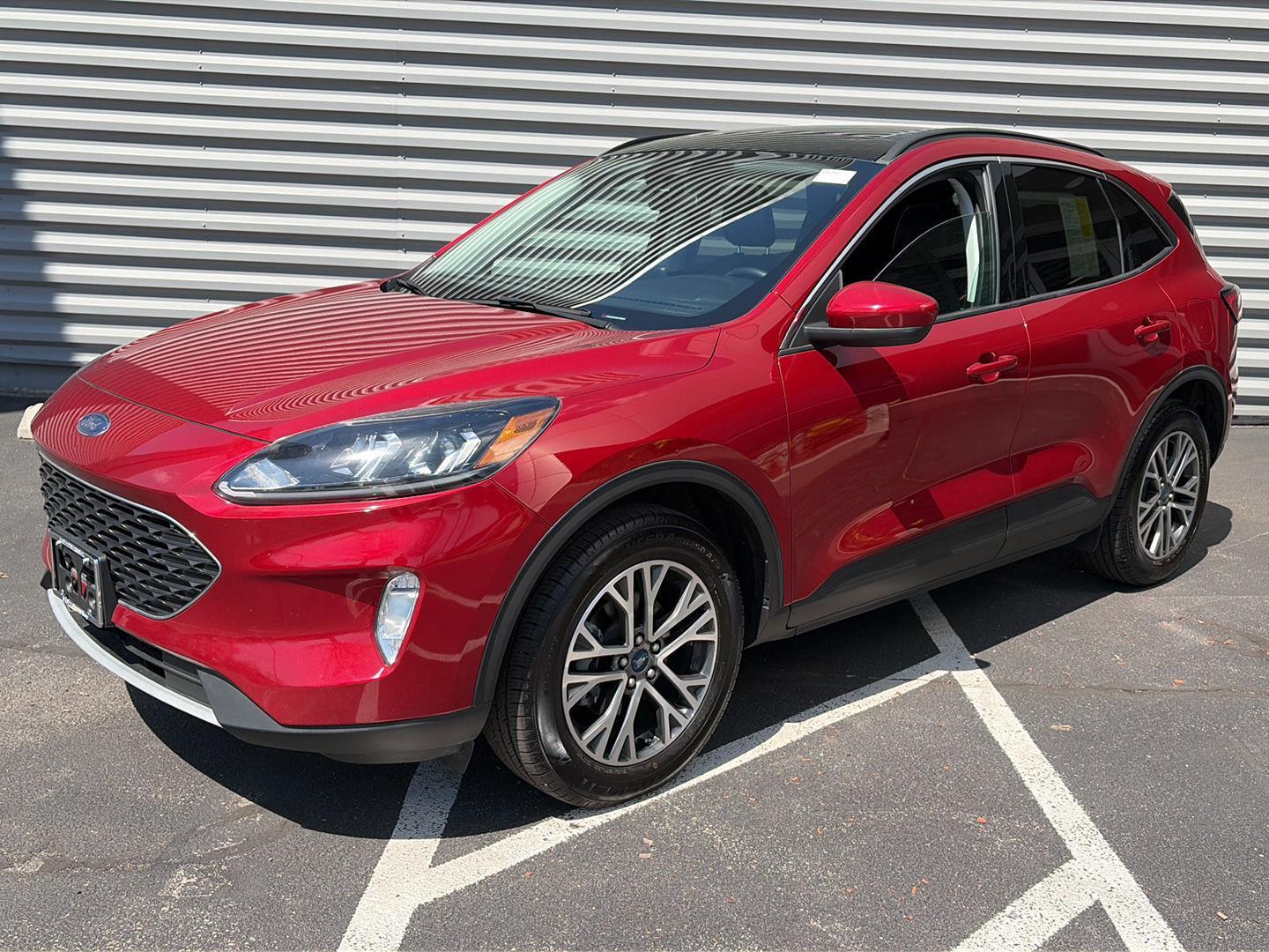 Rapid Red Metallic Tinted Clearcoat 2021 Ford Escape SEL AWD SUV / Crossover All-Wheel Drive 8-Speed Automatic
