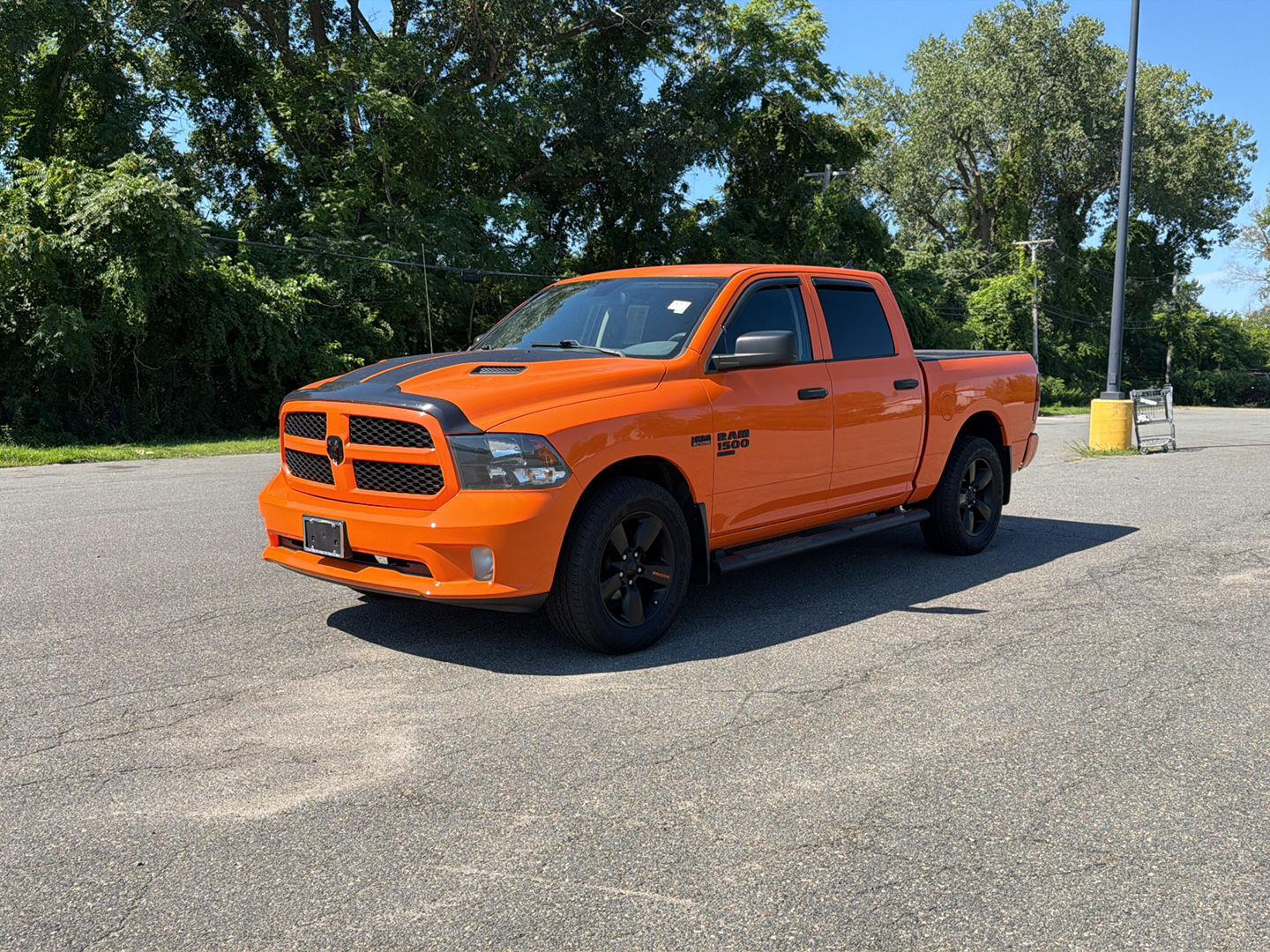 Ignition Orange 2019 RAM 1500 Pickup Truck Four-Wheel Drive 8-Speed Automatic