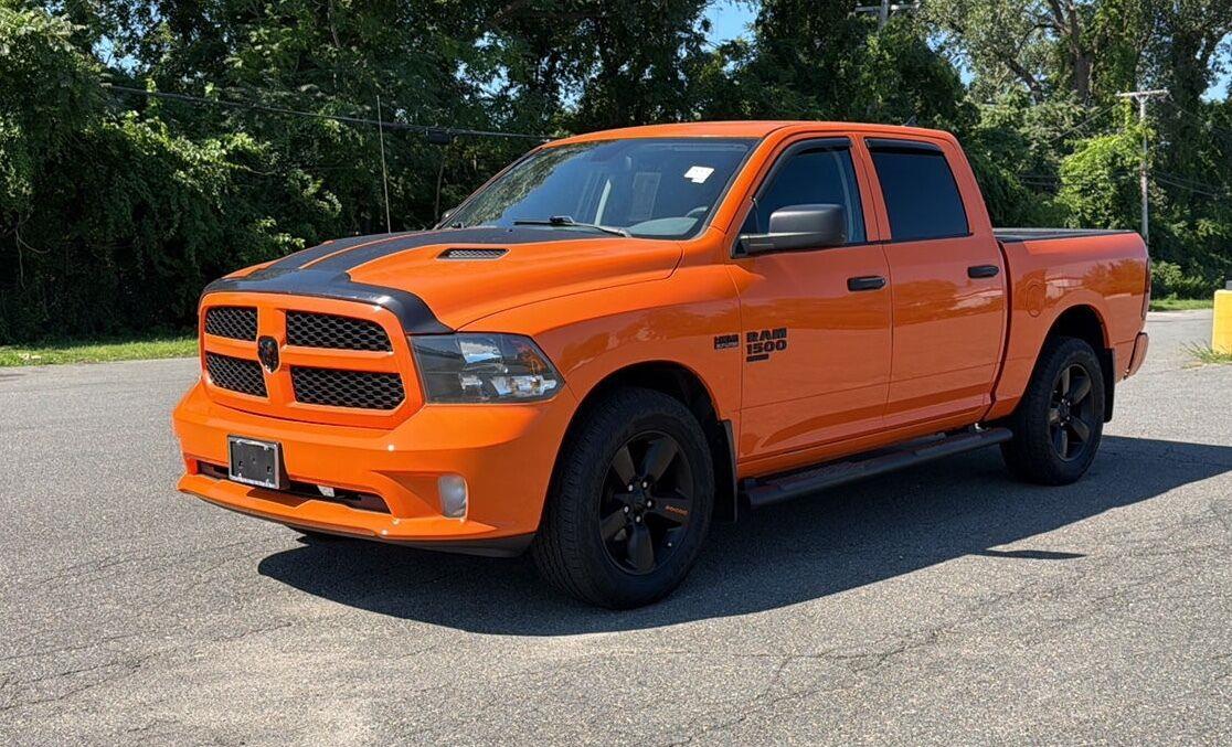 Ignition Orange 2019 RAM 1500 Pickup Truck Four-Wheel Drive 8-Speed Automatic