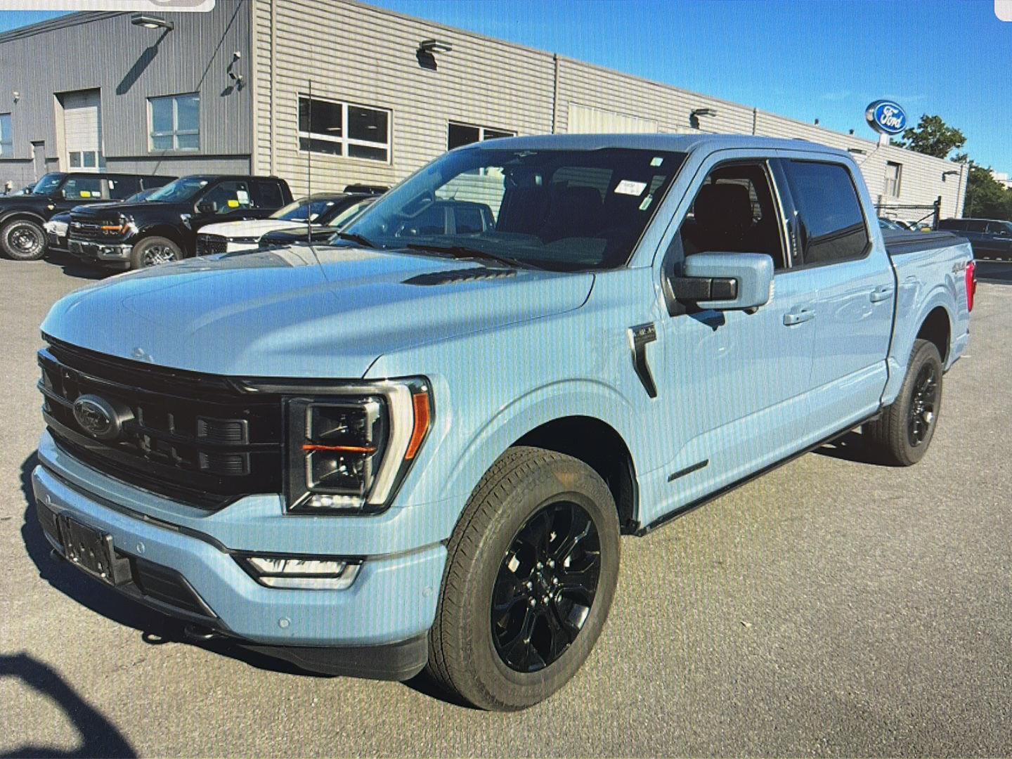 Blue (Azure Gray Metallic Tri-Coat) 2023 Ford F-150 Pickup Truck Four-Wheel Drive Automatic