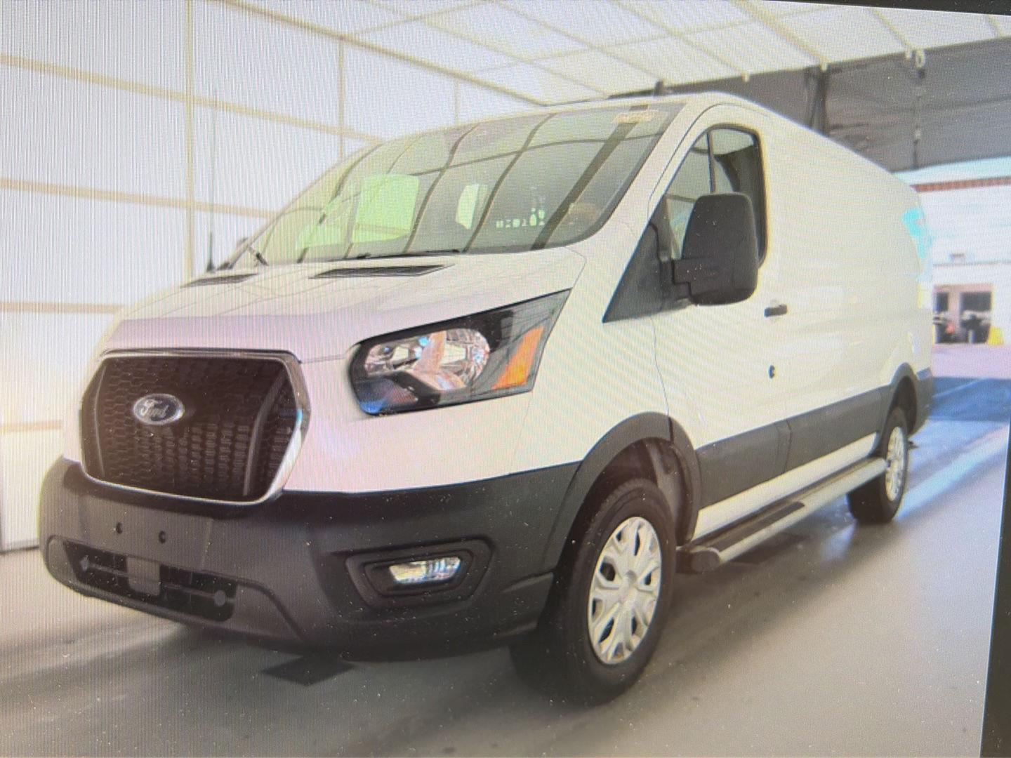 Oxford White 2025 Ford Transit Cargo Van Rear-Wheel Drive