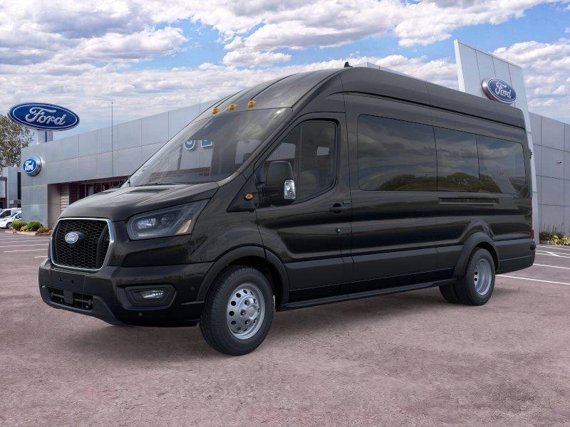Agate Black Metallic 2026 Ford Transit Passenger Van All-Wheel Drive