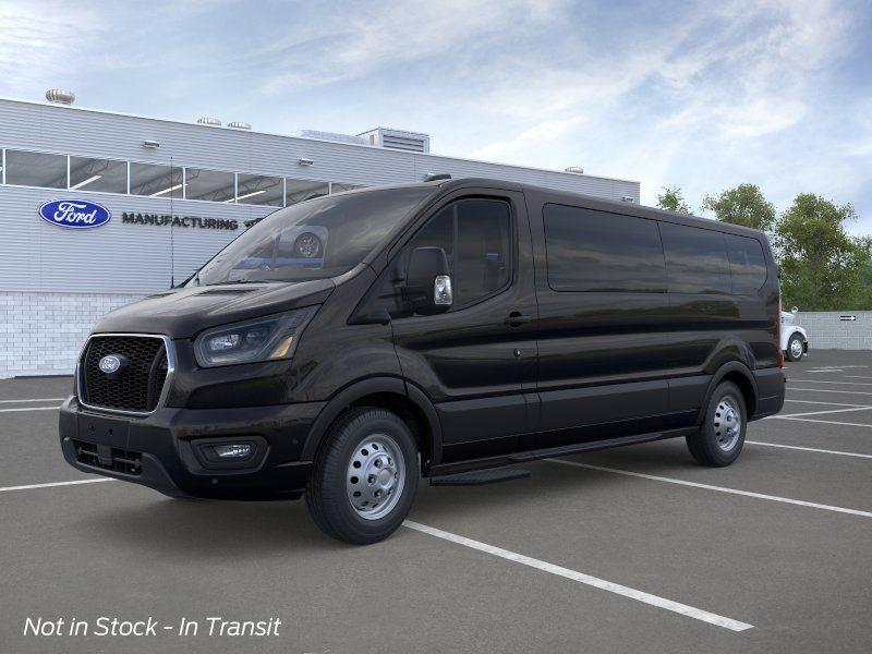 Agate Black Metallic 2026 Ford Transit Passenger Van All-Wheel Drive