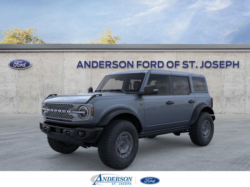 Blue (Azure Gray Metallic Tri-Coat) 2025 Ford Bronco Badlands 4-Door 4WD SUV / Crossover Four-Wheel Drive Automatic