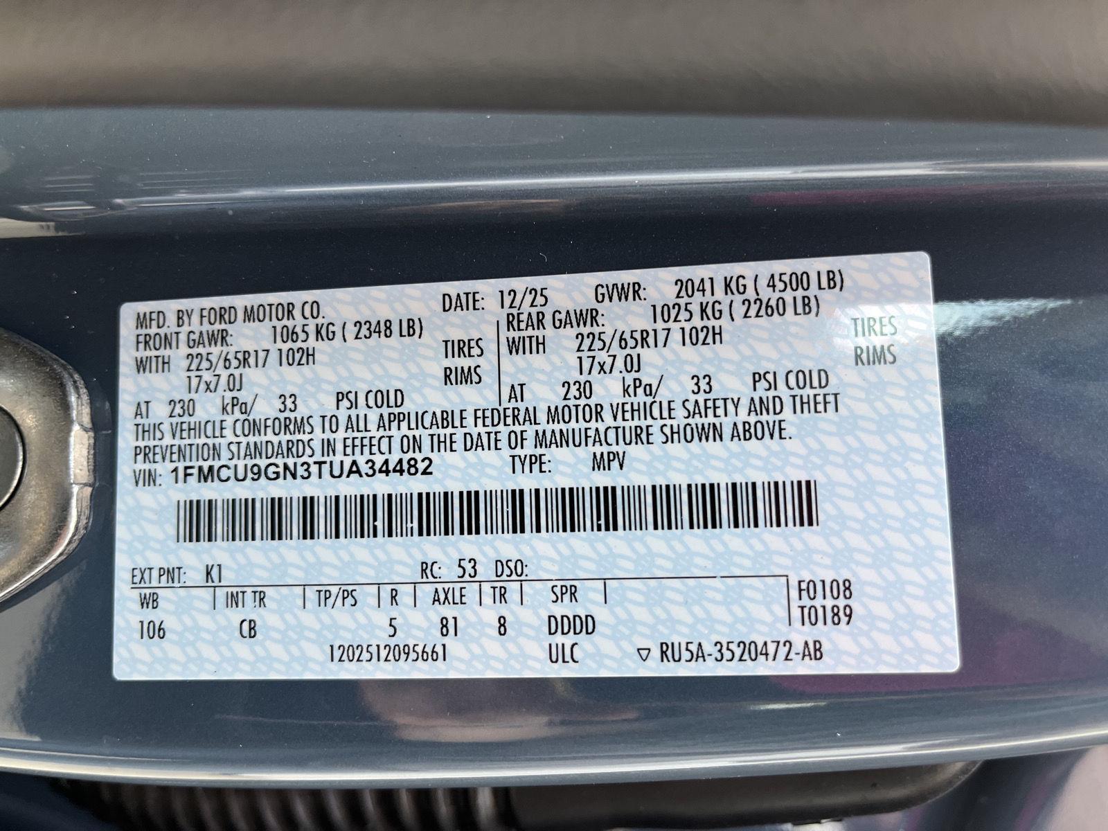 New 2026 Ford Escape for sale in St. Joseph MO