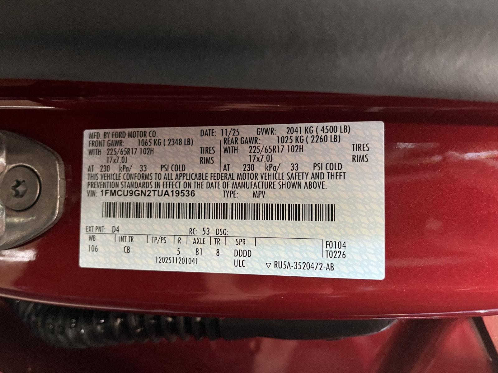 New 2026 Ford Escape for sale in St. Joseph MO