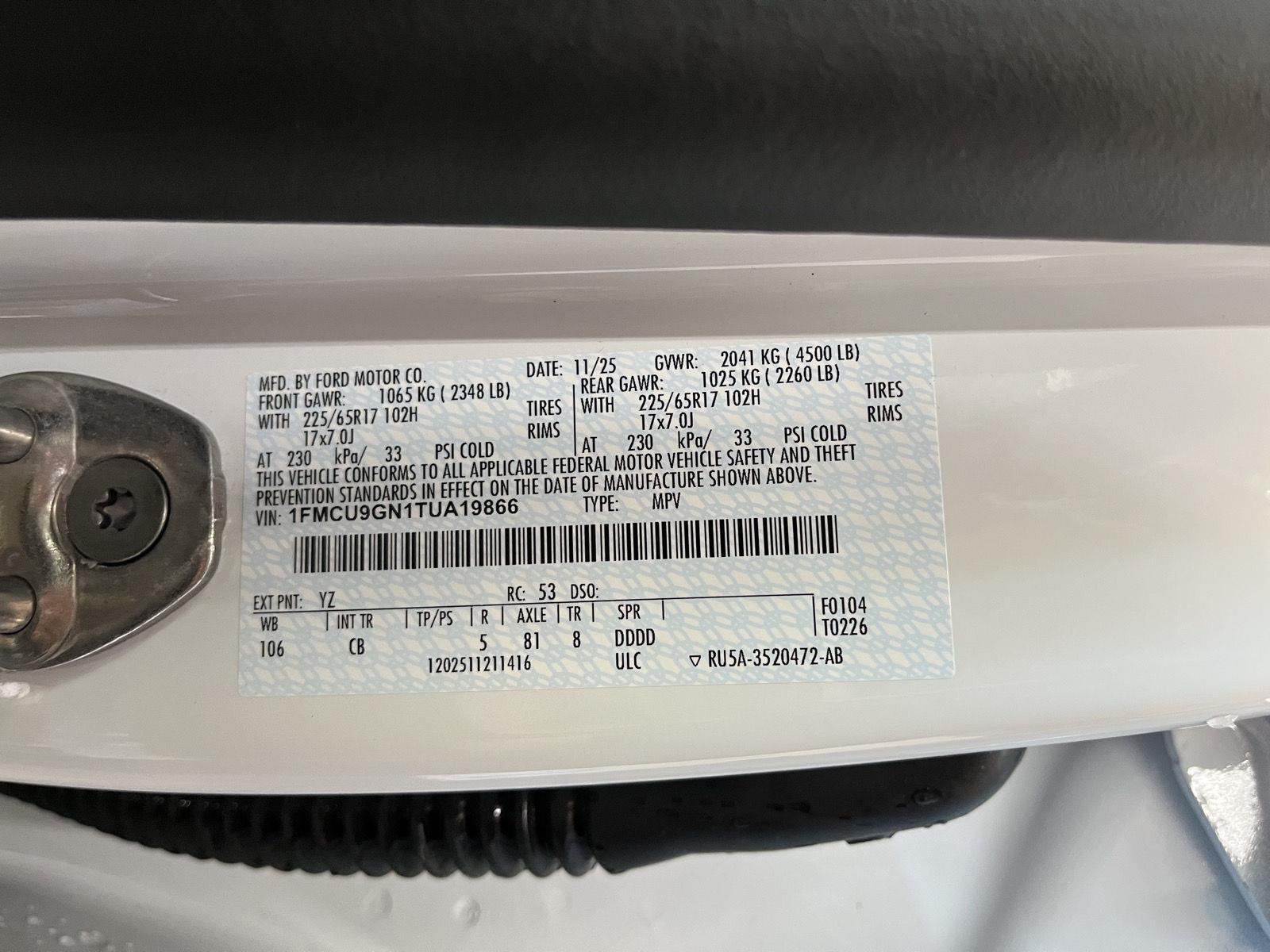 New 2026 Ford Escape for sale in St. Joseph MO