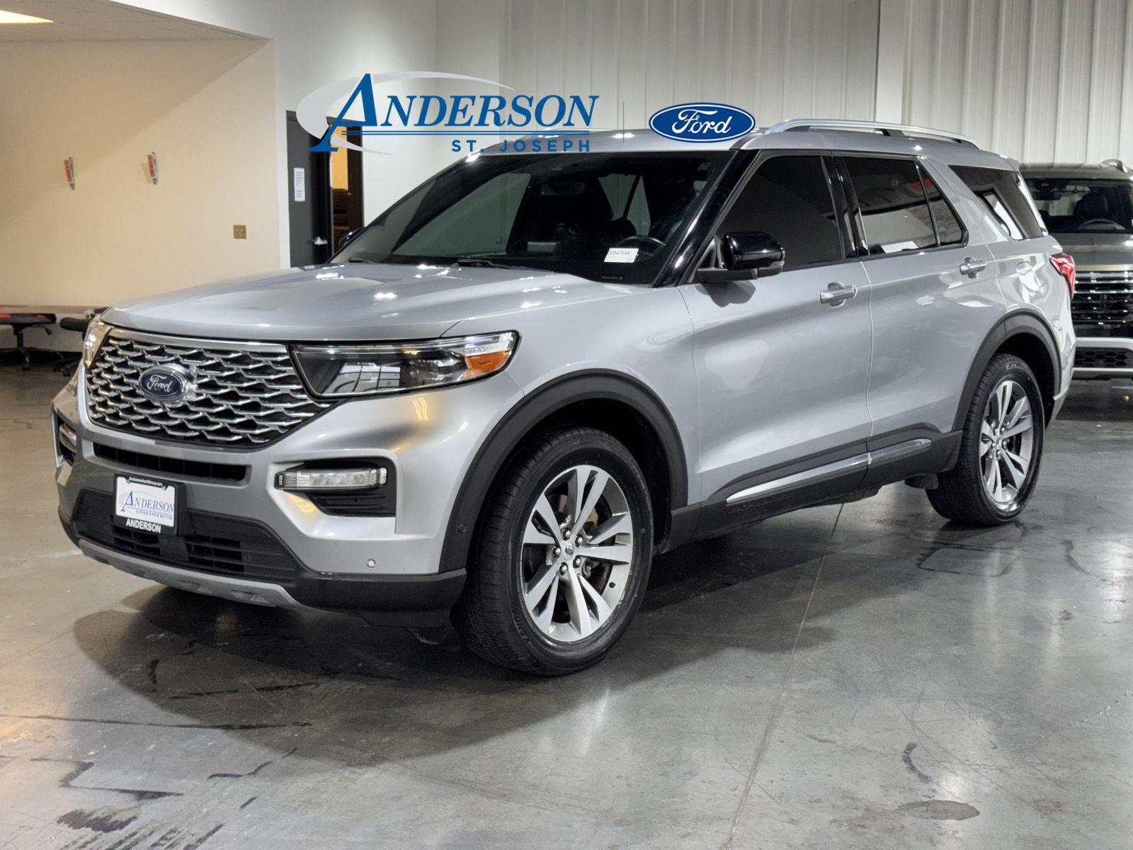 Iconic Silver 2020 Ford Explorer SUV / Crossover All-Wheel Drive Automatic