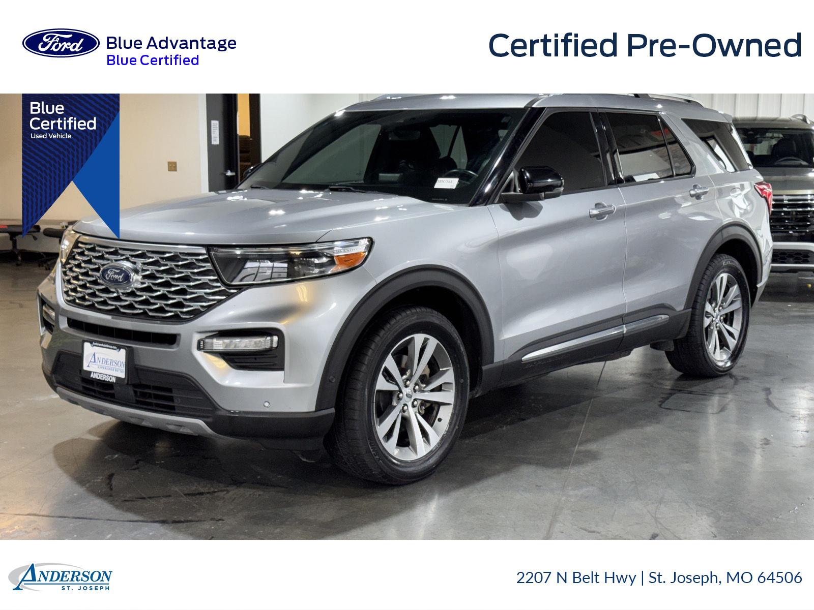 Iconic Silver 2020 Ford Explorer SUV / Crossover All-Wheel Drive Automatic