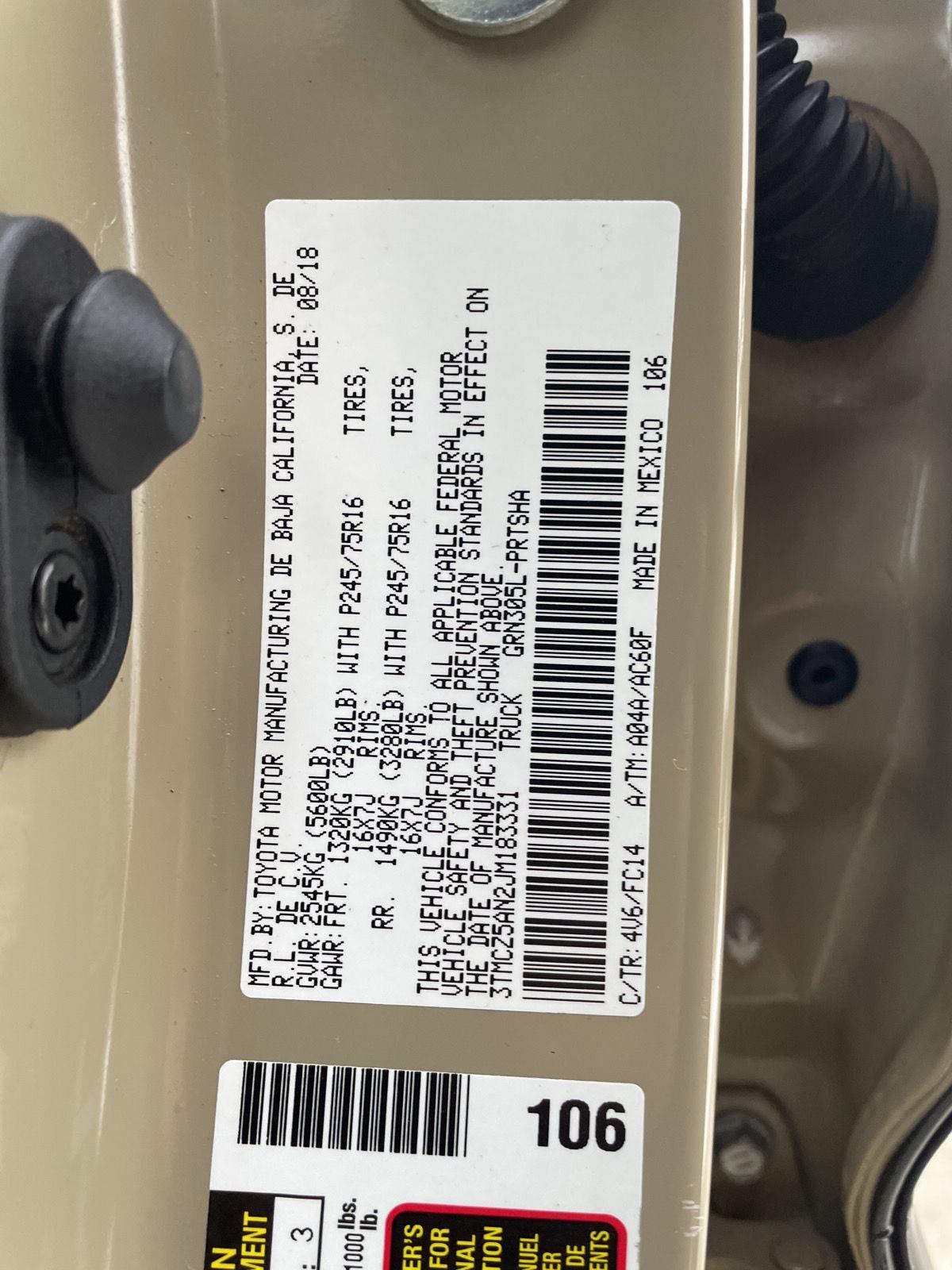 Used 2018 Toyota Tacoma for sale in St. Joseph MO