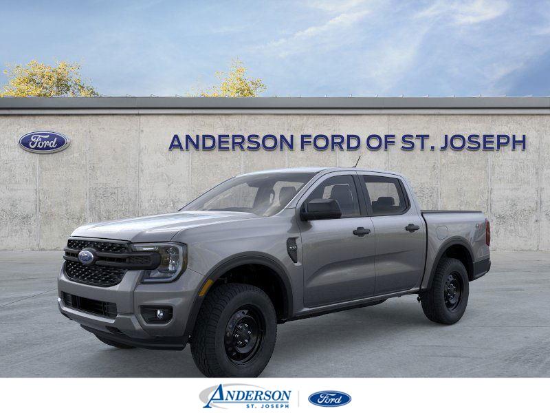 Carbonized Gray Metallic 2026 Ford Ranger XL SuperCrew 4WD Pickup Truck Four-Wheel Drive Automatic
