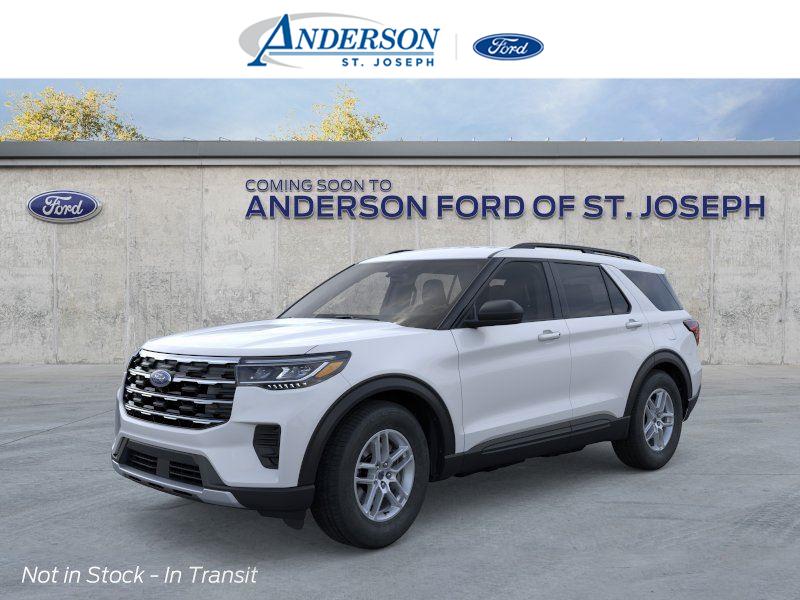 Space White Metallic 2026 Ford Explorer SUV / Crossover All-Wheel Drive Automatic