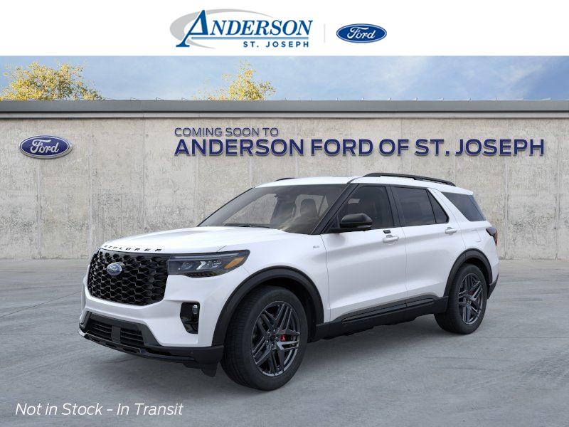 Star White Metallic Tri-Coat 2026 Ford Explorer SUV / Crossover All-Wheel Drive Automatic