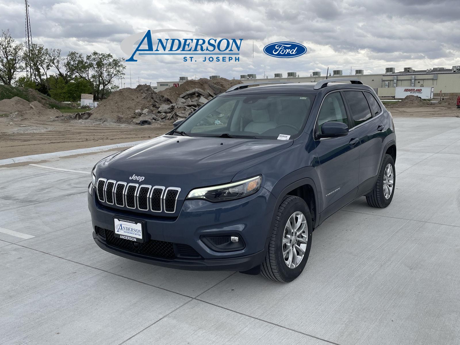 Slate Blue Pearlcoat 2021 Jeep Cherokee SUV / Crossover Four-Wheel Drive 9-Speed Automatic