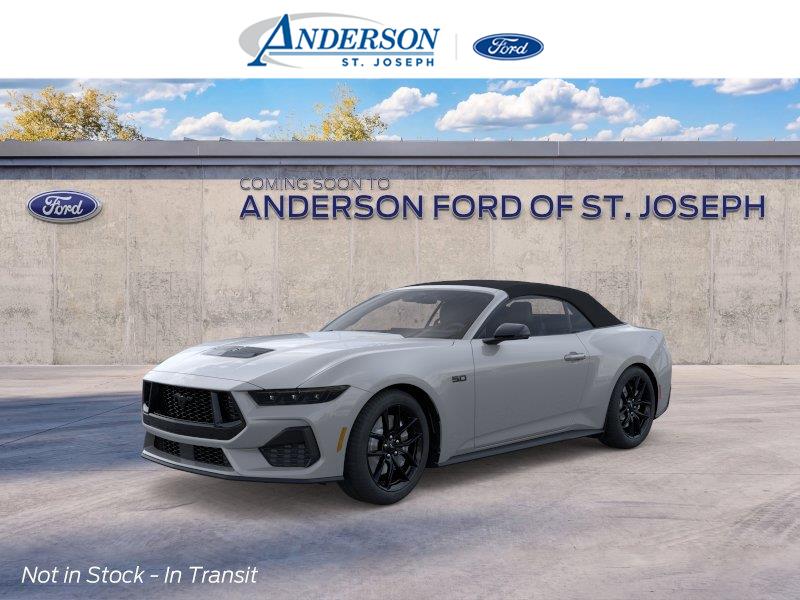 Avalanche Gray 2026 Ford Mustang Convertible Rear-Wheel Drive 6-Speed Manual