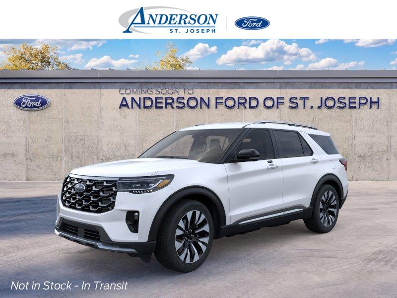 Star White Metallic Tri-Coat 2026 Ford Explorer SUV / Crossover All-Wheel Drive Automatic