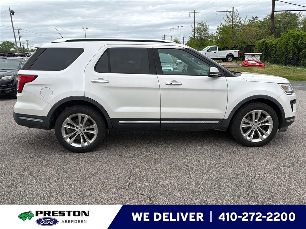 White Platinum Metallic Tri-Coat 2018 Ford Explorer Limited AWD SUV / Crossover All-Wheel Drive 6-Speed Automatic