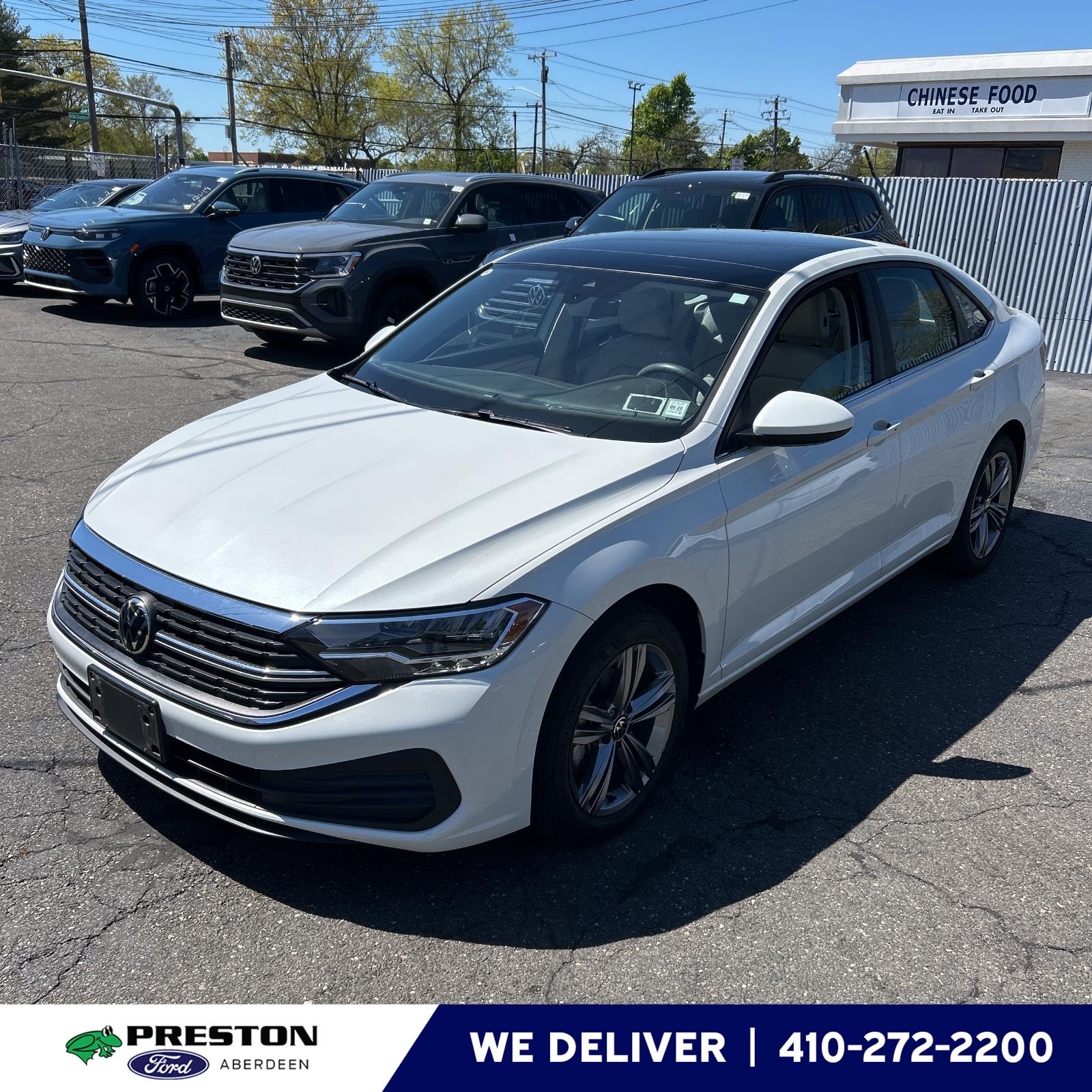 Opal White Pearl 2023 Volkswagen Jetta 1.5T SE FWD Sedan Front-Wheel Drive Automatic