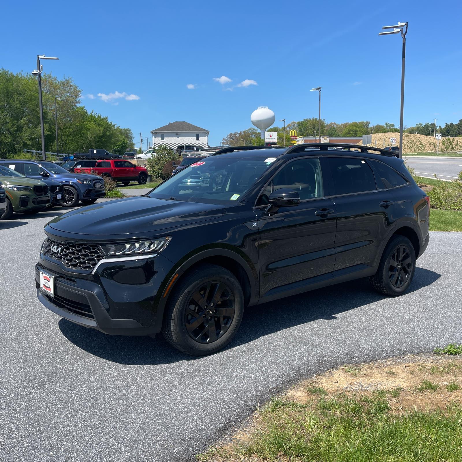 Ebony Black 2022 Kia Sorento X-Line S AWD SUV / Crossover All-Wheel Drive 8-Speed Automatic
