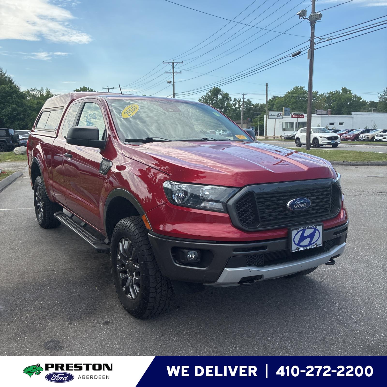 Rapid Red Metallic Tinted Clearcoat 2020 Ford Ranger Pickup Truck  Automatic