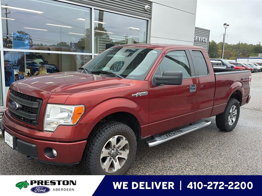 Red (Sunset Metallic) 2014 Ford F-150 Pickup Truck Four-Wheel Drive 6-Speed Automatic