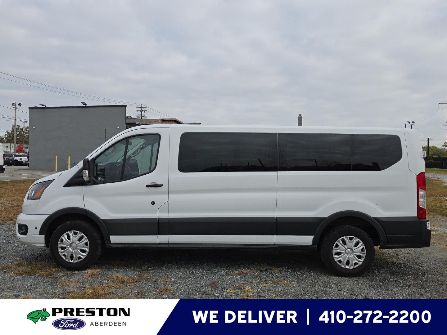 Oxford White 2025 Ford Transit Passenger Van Rear-Wheel Drive Automatic