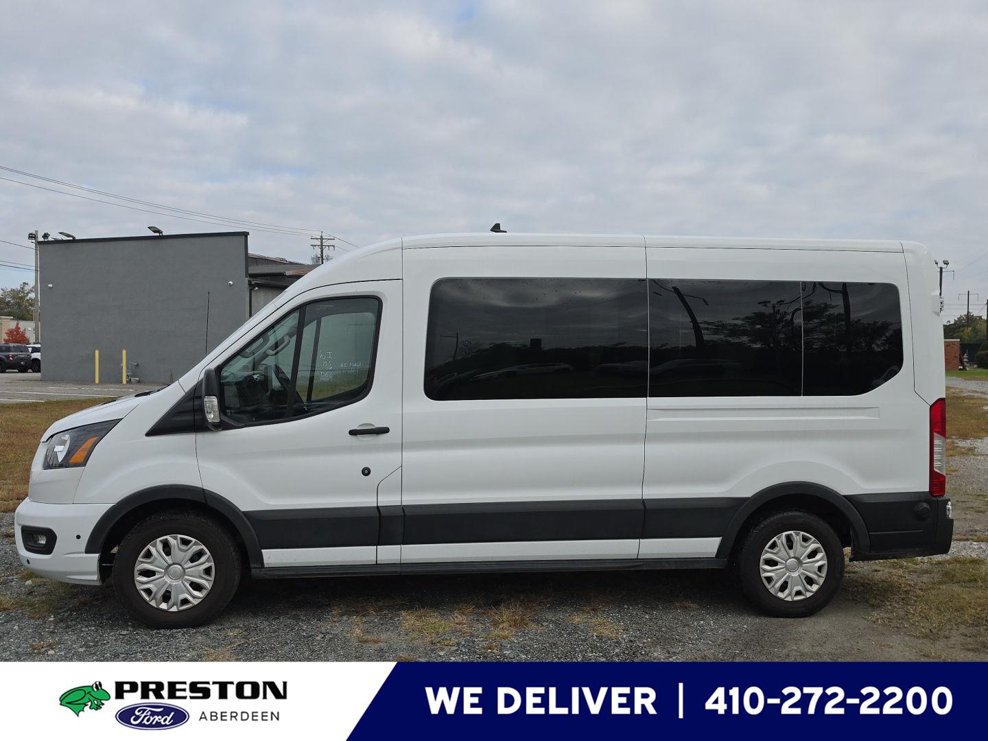 Oxford White 2024 Ford Transit Passenger Van Rear-Wheel Drive Automatic