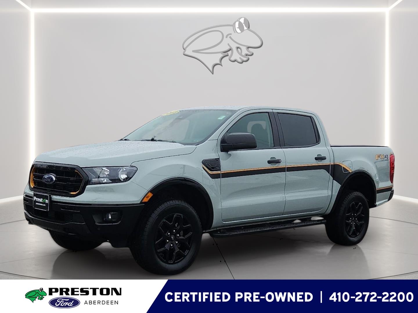 Cactus Gray 2023 Ford Ranger XLT SuperCrew 4WD Pickup Truck Four-Wheel Drive Automatic