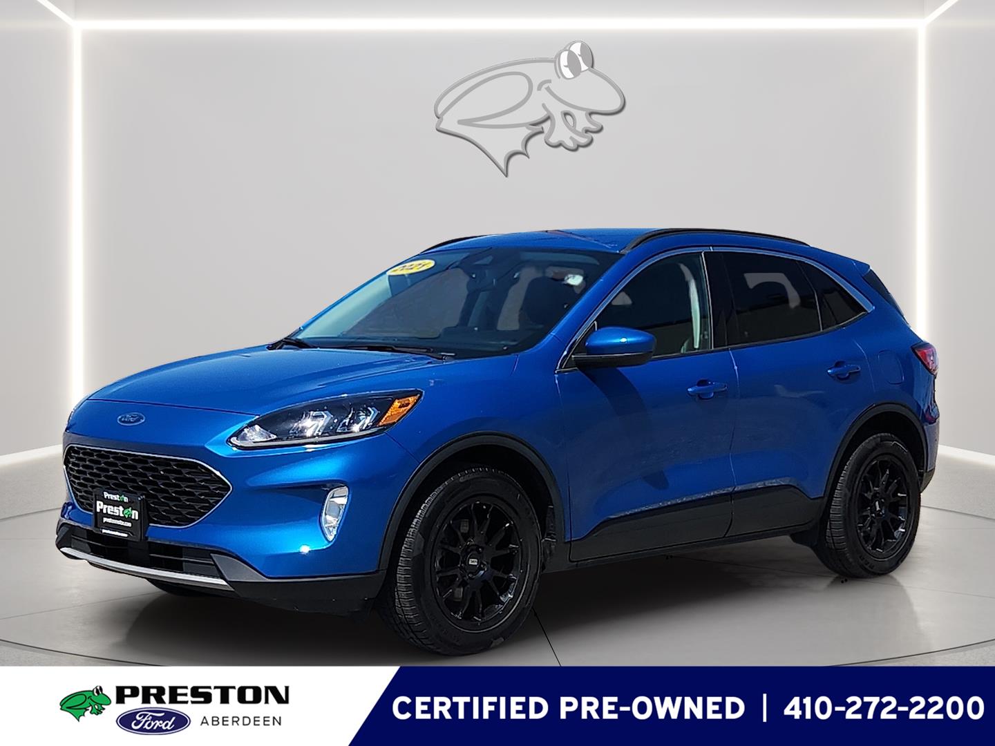 Velocity Blue 2021 Ford Escape Hybrid SEL AWD SUV / Crossover All-Wheel Drive Continuously Variable Transmission