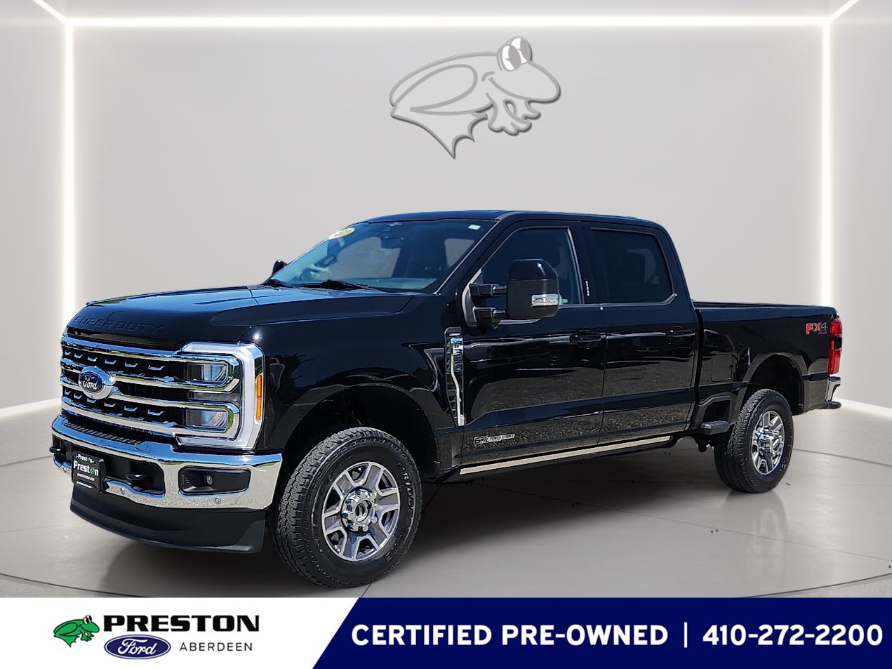 Agate Black 2023 Ford F-350 Super Duty Lariat Crew Cab 4WD Pickup Truck Four-Wheel Drive Automatic