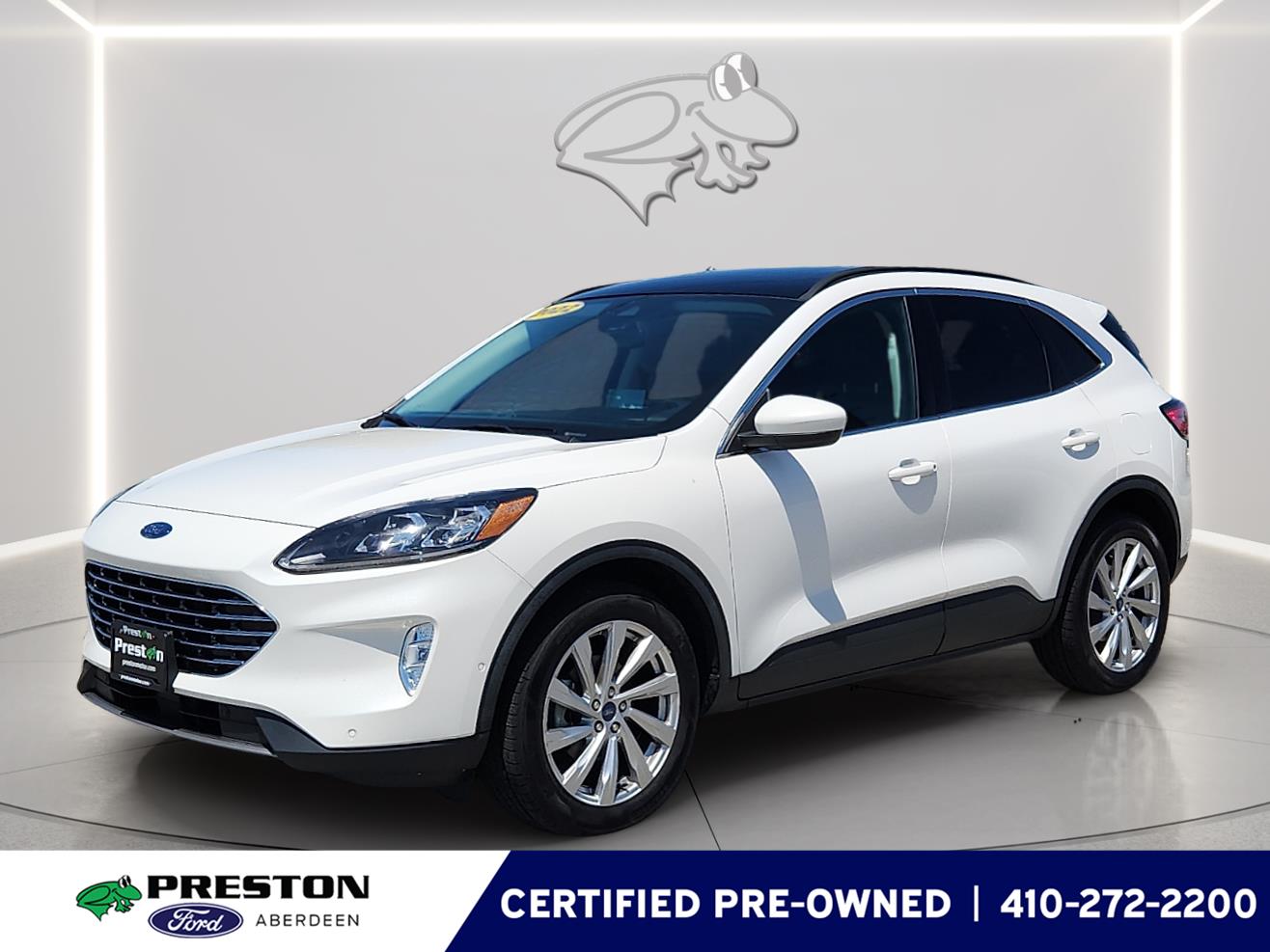 Star White Metallic Tri-Coat 2022 Ford Escape SUV / Crossover All-Wheel Drive 8-Speed Automatic