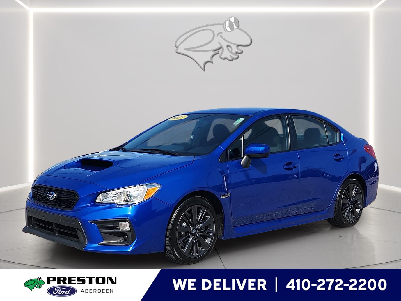 Blue 2021 Subaru WRX Sedan All-Wheel Drive 6-Speed Manual