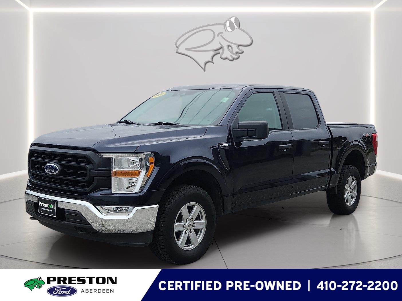 Antimatter Blue 2021 Ford F-150 Pickup Truck Four-Wheel Drive Automatic