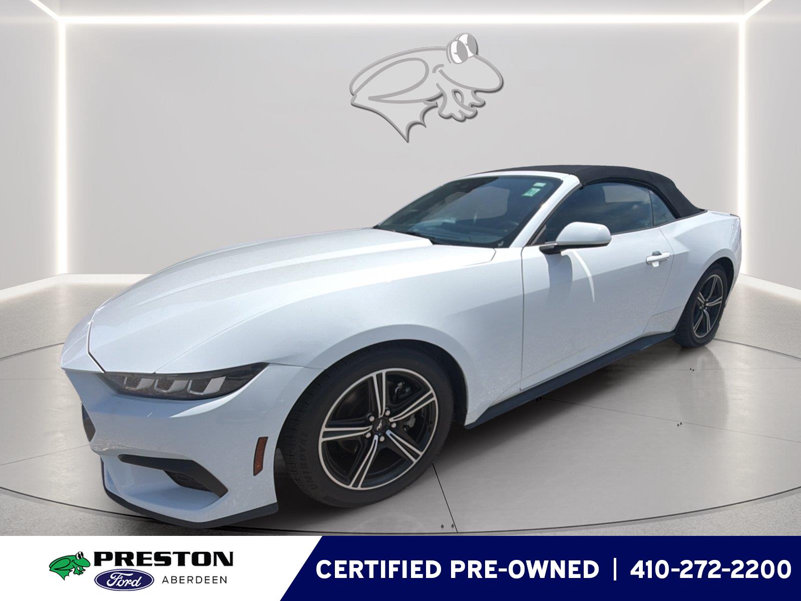 Oxford White 2024 Ford Mustang Convertible Rear-Wheel Drive Automatic
