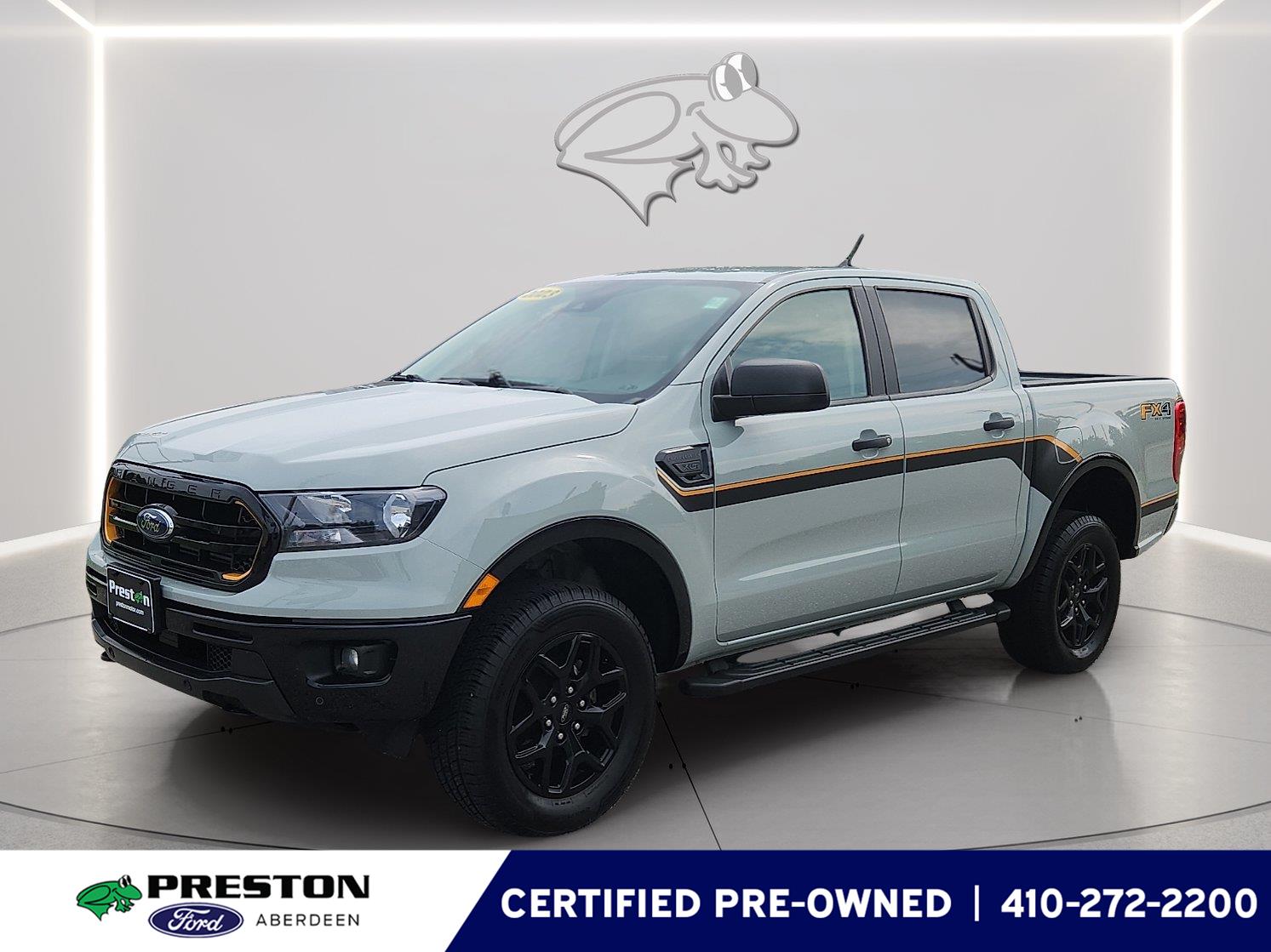 Cactus Gray 2023 Ford Ranger Pickup Truck Four-Wheel Drive Automatic