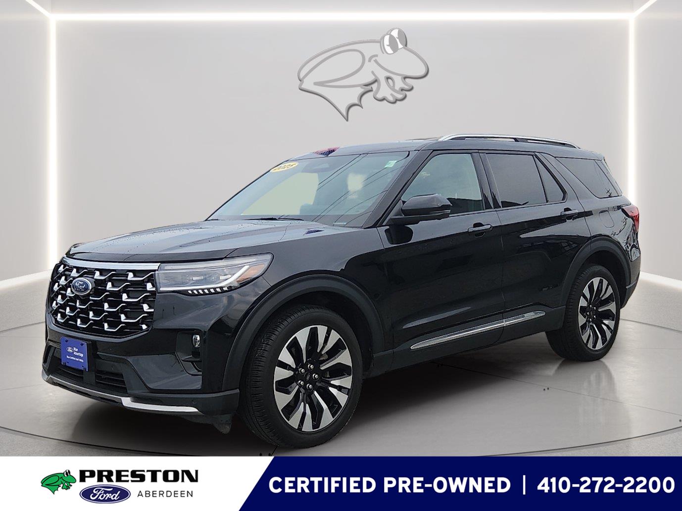 Agate Black 2025 Ford Explorer SUV / Crossover All-Wheel Drive Automatic
