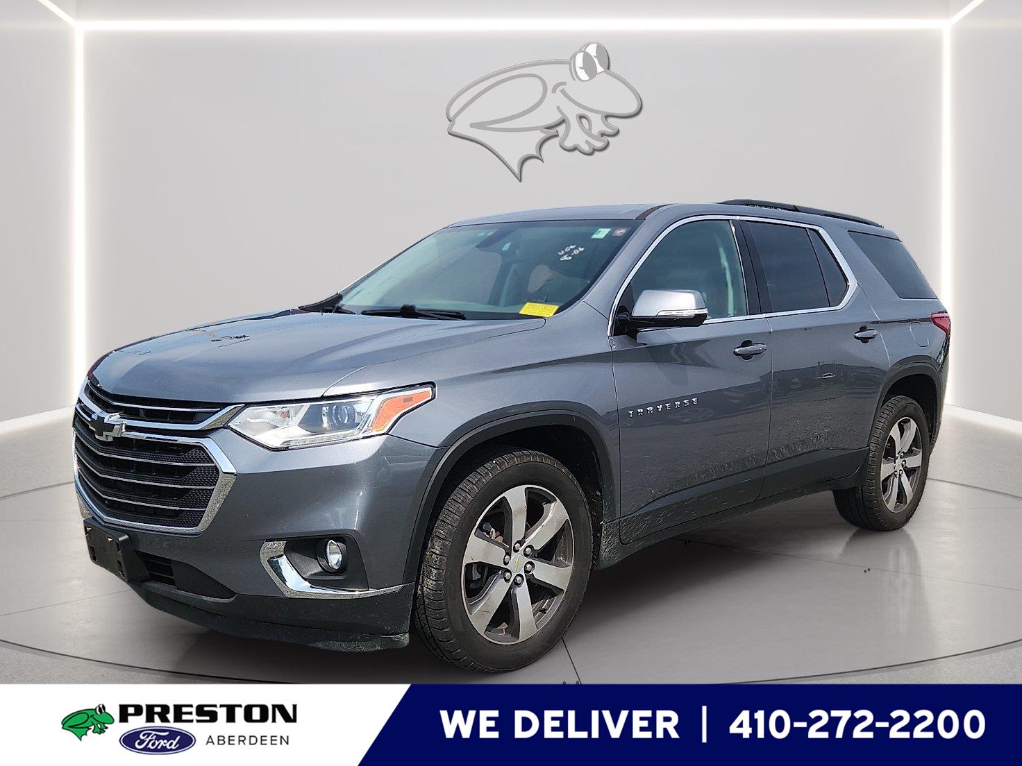 Gray (Satin Steel Metallic) 2019 Chevrolet Traverse SUV / Crossover Four-Wheel Drive 9-Speed Automatic