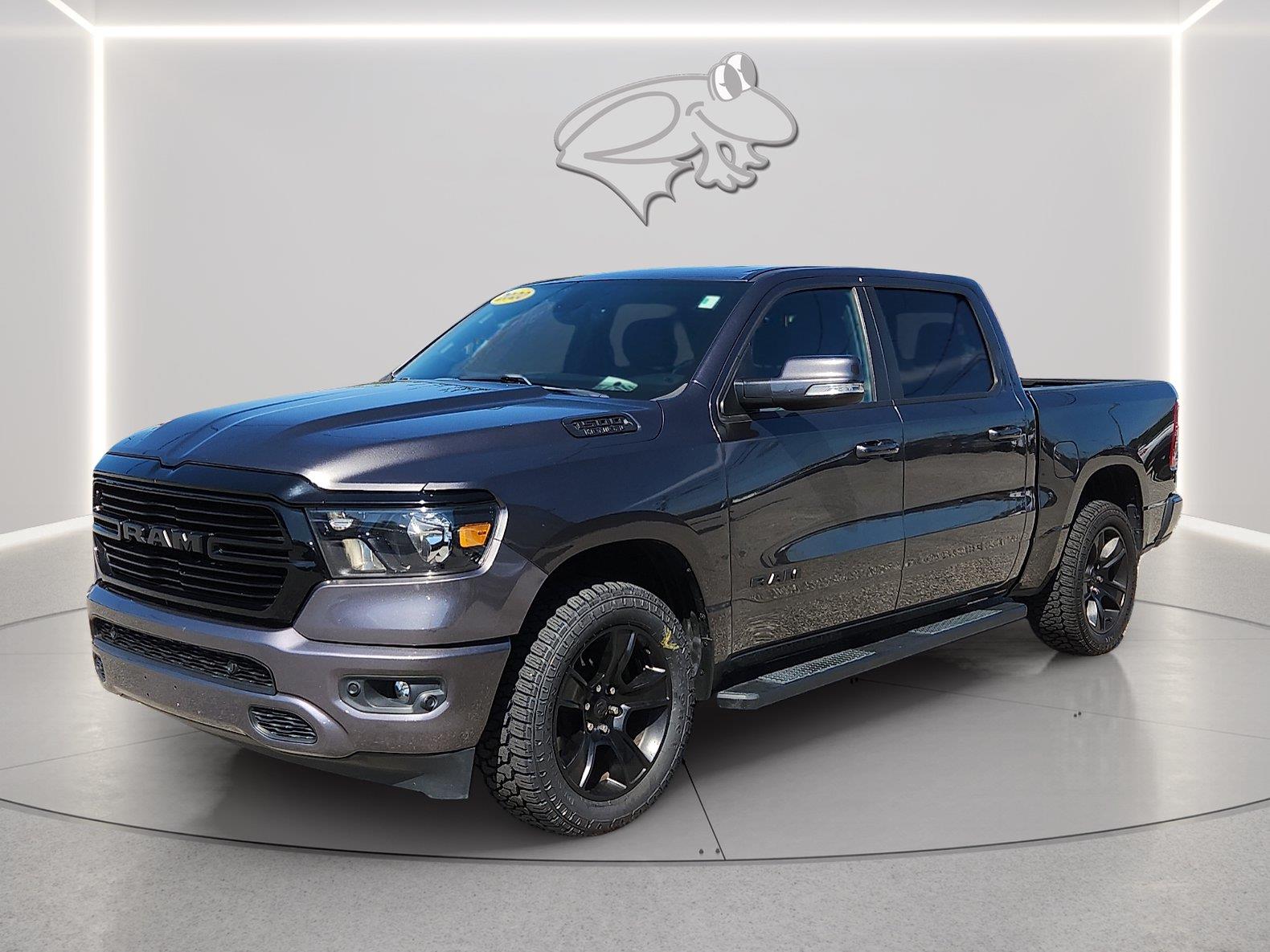 Gray (Granite Crystal Metallic Clearcoat) 2020 RAM 1500 Pickup Truck Four-Wheel Drive 8-Speed Automatic