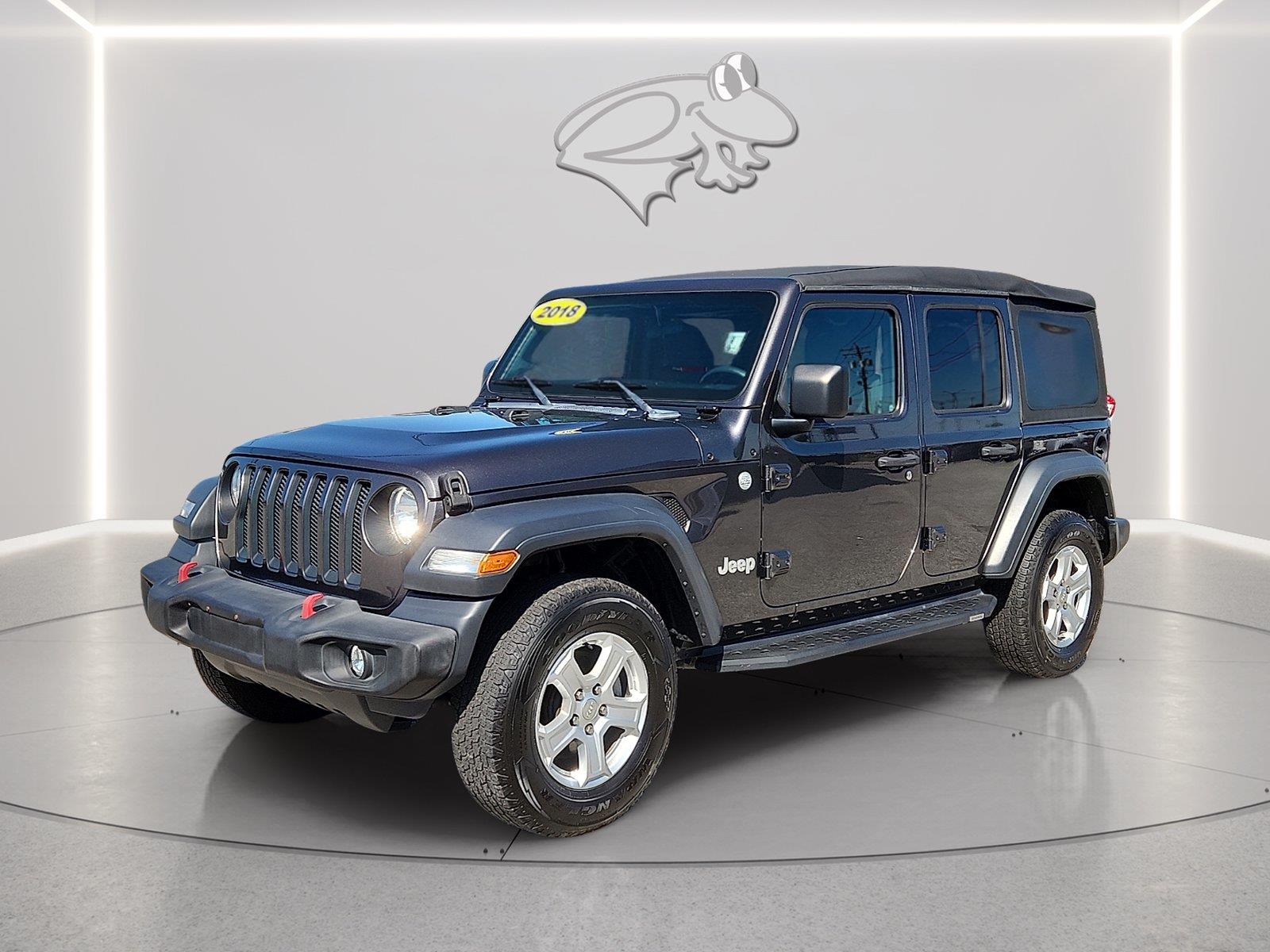 Gray (Granite Crystal Metallic Clearcoat) 2018 Jeep Wrangler SUV / Crossover Four-Wheel Drive 6-Speed Manual