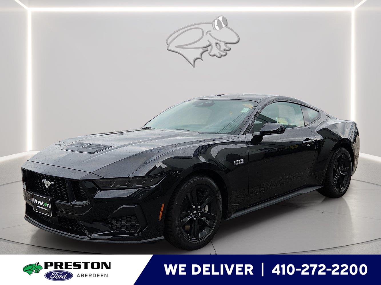 Shadow Black 2026 Ford Mustang Coupe Rear-Wheel Drive 6-Speed Manual