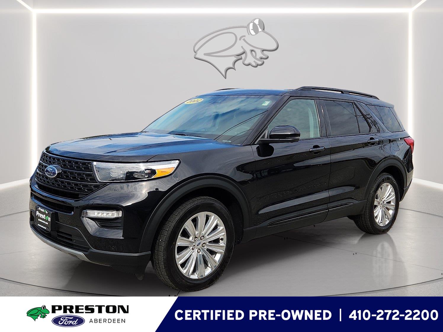 Agate Black 2022 Ford Explorer SUV / Crossover All-Wheel Drive Automatic