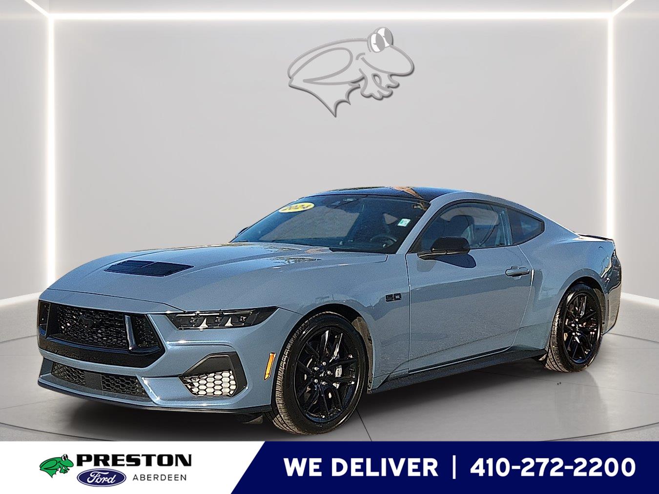 Vapor Blue 2024 Ford Mustang Coupe Rear-Wheel Drive 6-Speed Manual